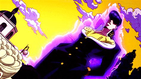 Jojo’s Bizarre Anime Josuke Crazy Diamond Form GIF.